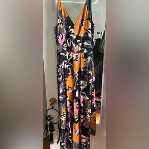 Floral V-Neck Jumpsuit- H&M
